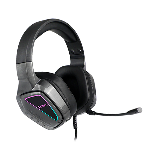 Auriculares Gaming TEROS TE-8171N estéreo, micrófono, Luces RGB