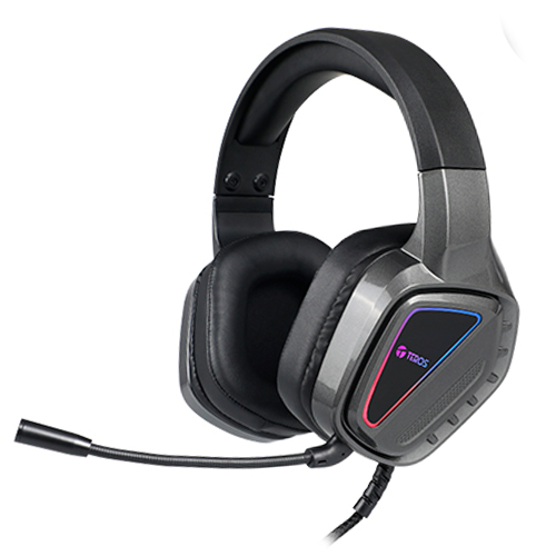 Auriculares Gaming TEROS TE-8171N estéreo, micrófono, Luces RGB