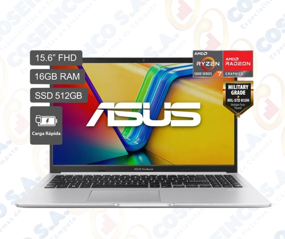 Notebook ASUS VIVO 15 Ryzen 7 , 15.6" , 16GB, 512GB SSD / 90NB0X22-M00VA0