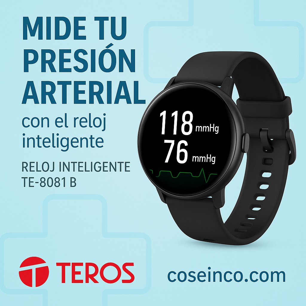 Reloj inteligente TEROS TE-8081B, 1.43" AMOLED, IP68, bluetooth 5.3, negro / TE-8081