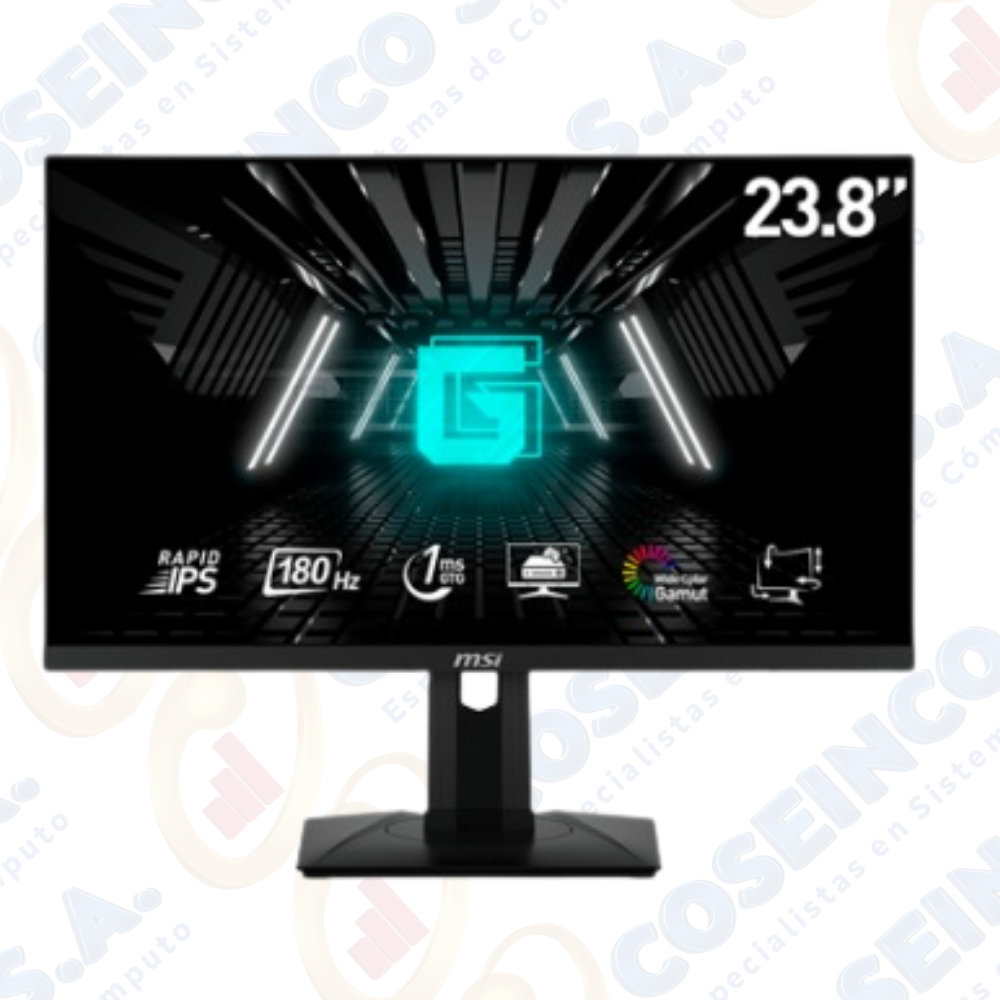 Monitor plano gaming MSI G244PF E2 23.8"/FHD/Rapid IPS/180Hz/HDMI x2/DP x1/Earphone out x1 / G244PF E2
