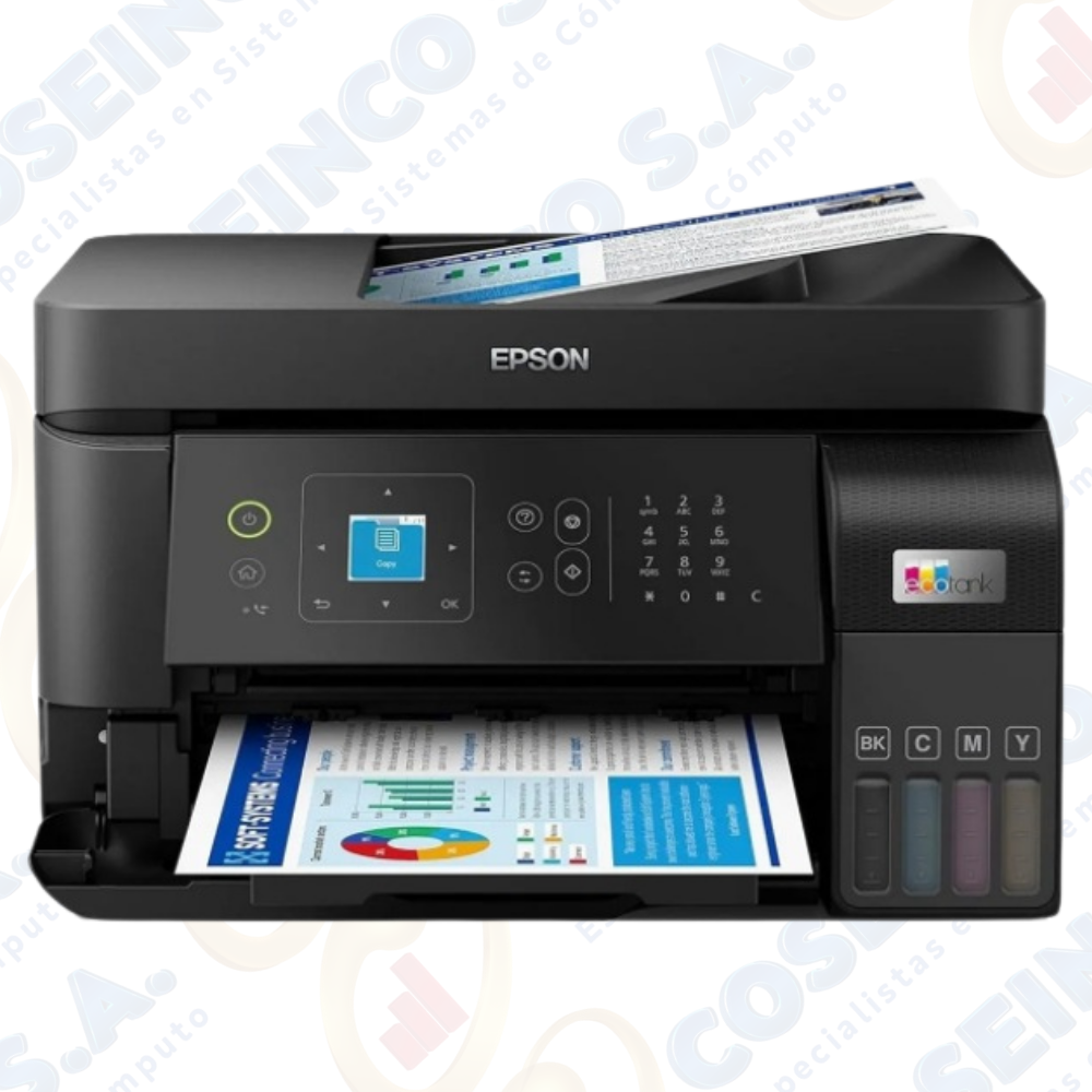 Impresora Multifuncional Epson EcoTank L5590, Imprime/Escanea/Copia/Fax/USB/LAN/Wi-Fi / C11CK57301