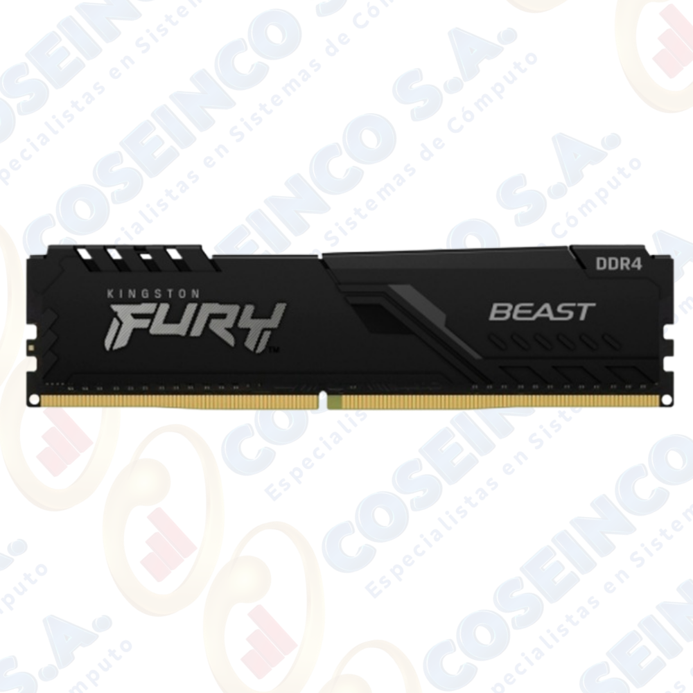Memoria Kingston Fury Beast, 16GB, DDR4, 3200 MHz, PC4-25600, CL16, 1.35V. / KF432C16BB/16