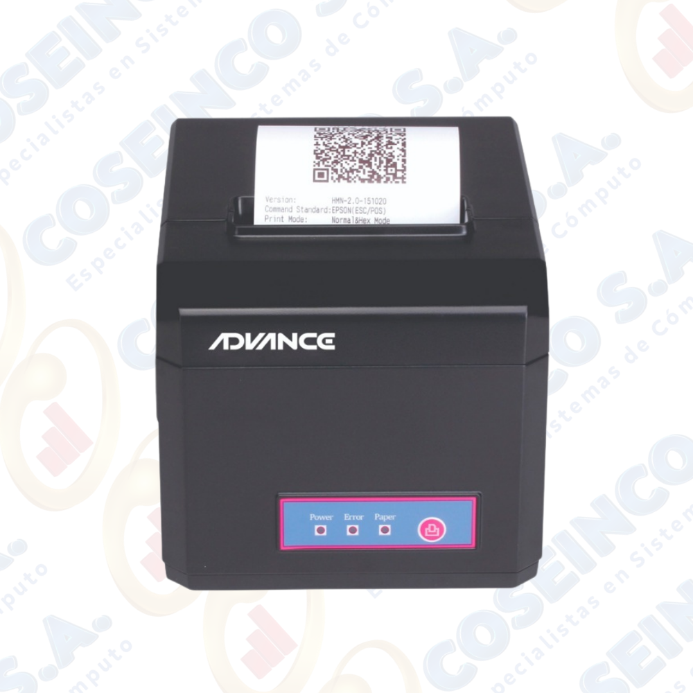 Impresora térmica Advance ADV-8010, velocidad de impresión 300 mm/seg ,USB+LAN / ADV-8010N