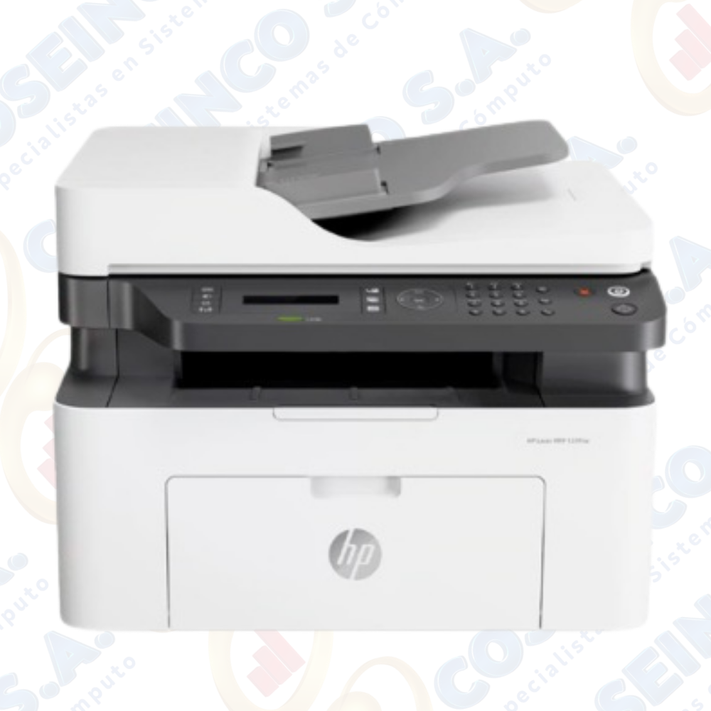 Impresora HP Láser MFP137FNW multifuncional monocromática, imprime/escanea/copia/Wi-Fi/USB / 4ZB84A