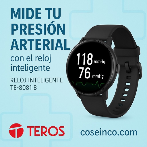 [438463] Reloj inteligente TEROS TE-8081B, 1.43" AMOLED, IP68, bluetooth 5.3, negro / TE-8081
