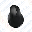 Mouse Teros TE-5169N, Inalámbrico Doble Modo: 2.4G+Bluetooth, 2400 DPI, Vertical, Negro / TE-5169N