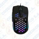 Mouse gamer TEROS TE-1210G, 7 botones, RGB, negro / TE-1210G