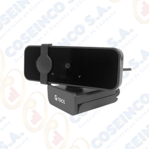 [443813] Webcam TEROS TE-9072, 2K, micrófono incorporado, USB 2.0