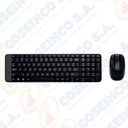 Kit Teclado y Mouse inalámbrico Logitech MK120, USB, Español, Negro, Español / 920-004428