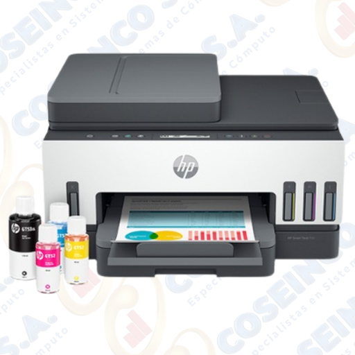 [431693] Multifuncional de tinta HP Smart Tank 750, Impresión/Escaneo/Copia/Wi-Fi/Bluetooth LE/LAN /  6UU47A#AKY