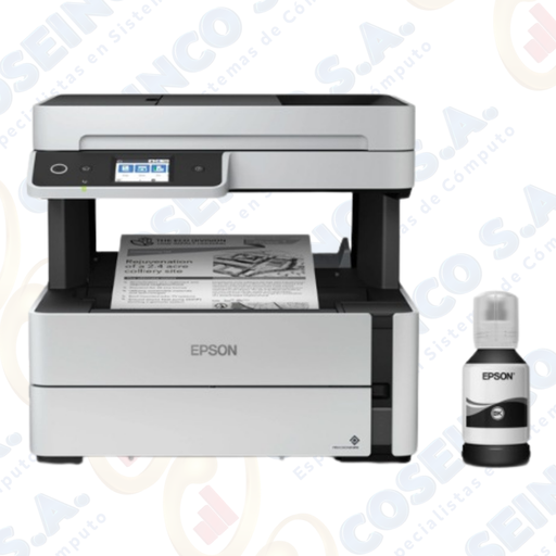 [412286] Multifuncional de tinta Epson EcoTank ET-M3170, imprime/escanea/copia/fax, USB/LAN/WiFi / C11CG92301