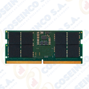 Memoria SODIMM Kingston 16GB DDR5-5600MHz, PC5-44800, CL46, 1.1V, 262-pin, 1Rx8, Non-ECC /  KVR56S46BS8-16