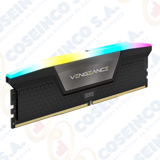 [453726] Memoria CORSAIR VENGEANCE RGB DDR5, 16GB DDR5-5200MHz / CMH16GX5M1B5200C40